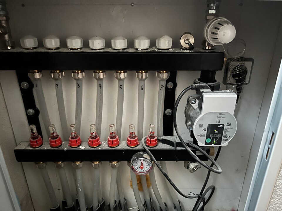 Foto vloerverwarming