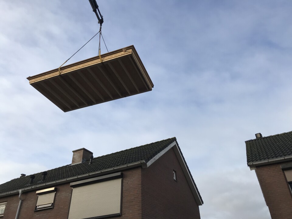 Prefab dak aanbouw HSB Cerdal Zegge 3