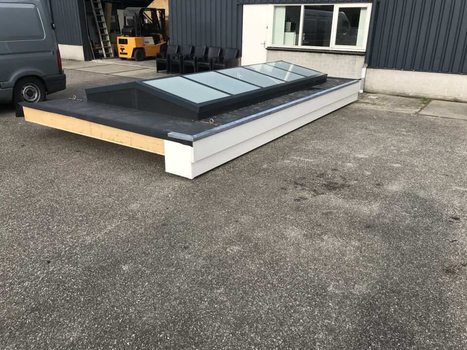 Prefab verandadak met lichtstraat Rotterdan 4